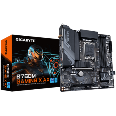 לוח אם Gigabyte B760M GAMING X AX 1.1 DDR5 Wifi BT
