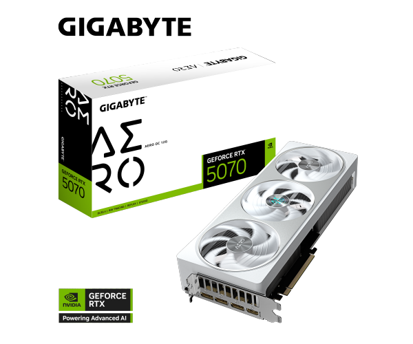 GIGABYTE GeForce RTX 5070 AERO OC 12G