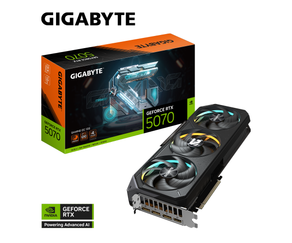 GIGABYTE GeForce RTX 5070 GAMING OC 12G