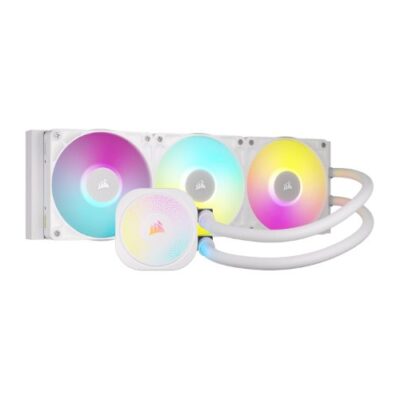 קירור נוזלי לבן Corsair iCUE TITAN 360 RX RGB White 360mm AIO