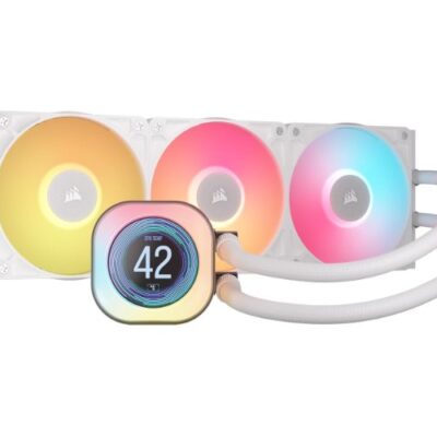 קירור נוזלי לבן Corsair iCUE TITAN 360 RX LCD White 360mm AIO