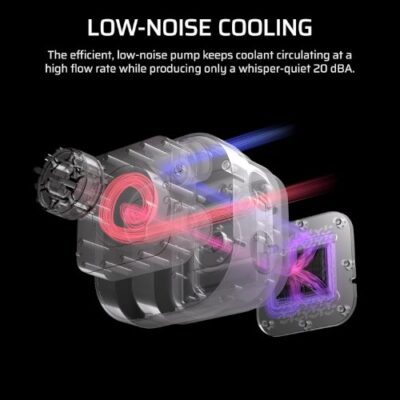 קירור נוזלי לבן Corsair iCUE NAUTILUS 360 RS White 360mm AIO