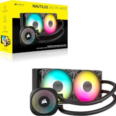 קירור נוזלי Corsair iCUE NAUTILUS 240 RS RGB Black 240mm AIO