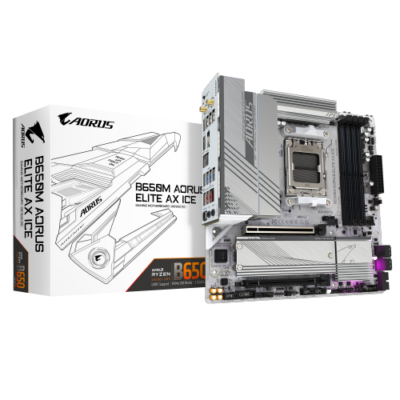 לוח אם Gigabyte B650M A ELITE AX ICE WIFI BT White