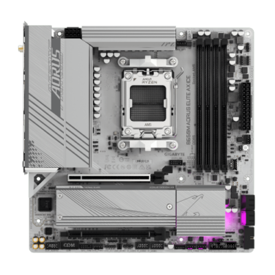 לוח אם Gigabyte B650M A ELITE AX ICE WIFI BT White