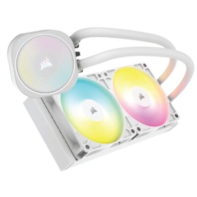 קירור נוזלי לבן Corsair iCUE NAUTILUS 240 RS RGB White 240mm AIO