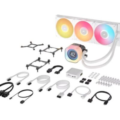 קירור נוזלי לבן Corsair iCUE TITAN 360 RX LCD White 360mm AIO