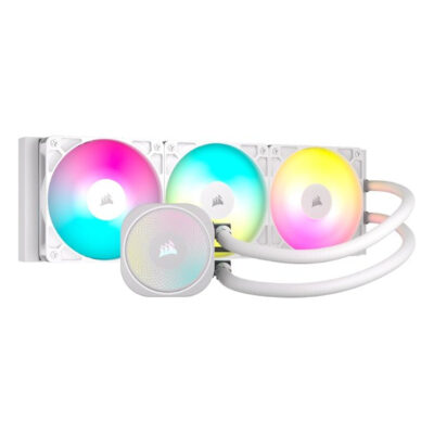 קירור נוזלי לבן Corsair iCUE NAUTILUS 360 RS White 360mm AIO