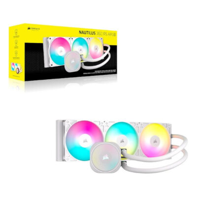 קירור נוזלי לבן Corsair iCUE NAUTILUS 360 RS White 360mm AIO