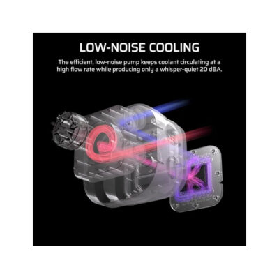 קירור נוזלי לבן Corsair iCUE NAUTILUS 360 RS White 360mm AIO