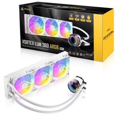 קירור נוזלי לבן ANTEC VORTEX LUM 360 WHITE ARGB 280W TDP