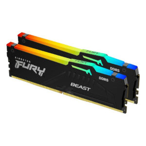זכרון למחשב נייח Kingston Fury Beast RGB 32GB kit 2x16GB 6000Mhz DDR5 C30