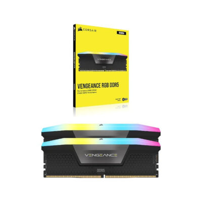זכרון למחשב נייח Corsair Vengeance RGB DDR5 32GB 2X16 6000Mhz C38