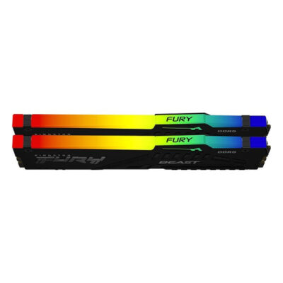 זכרון למחשב נייח Kingston Fury Beast RGB 32GB kit 2x16GB 6000Mhz DDR5 C30