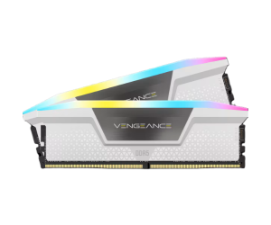 זכרון למחשב נייח Corsair Vengeance RGB DDR5 32GB 2X16 6000MHZ C36 White