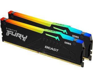 זכרון למחשב נייח Kingston Fury Beast RGB Expo 32GB 2X16 5600MHZ DDR5 CL36