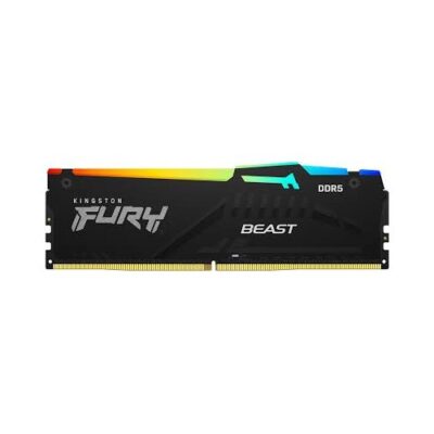 זכרון למחשב נייח KINGSTON FURY BEAST RGB 32GB DDR5 6000MHZ CL36