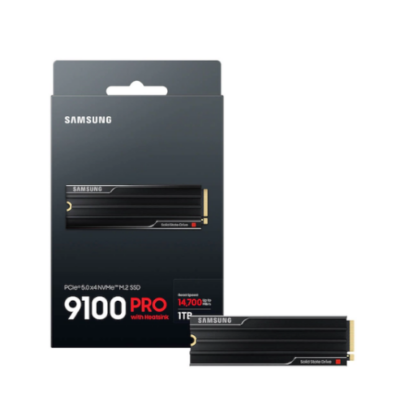 כונן פנימי Samsung 9100 PRO W Heatsink 4TB Gen5