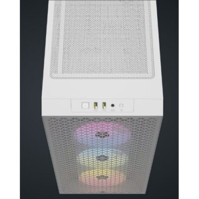 מארז מחשב Corsair 3000D RGB AIRFLOW White