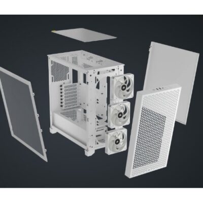 מארז מחשב Corsair 3000D RGB AIRFLOW White