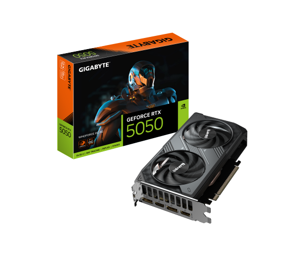 כרטיס מסך Gigabyte GeForce RTX 5050 WindForce OC 8GB