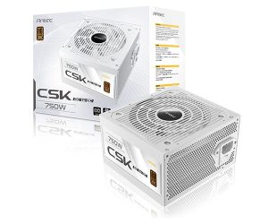 ספק כוח לבן ANTEC CSK 750DC Non-Modular 750W 80 PLUS Bronze