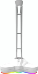 מעמד לאוזניות TOWER AC3001S RGB - בצבע לבן