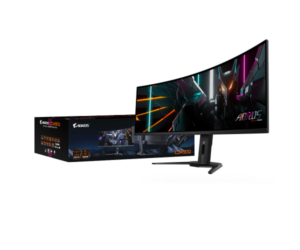 מסך AORUS CO49DQ Ultra-Wide DQHD OLED 0.03ms 144Hz KVM HDR