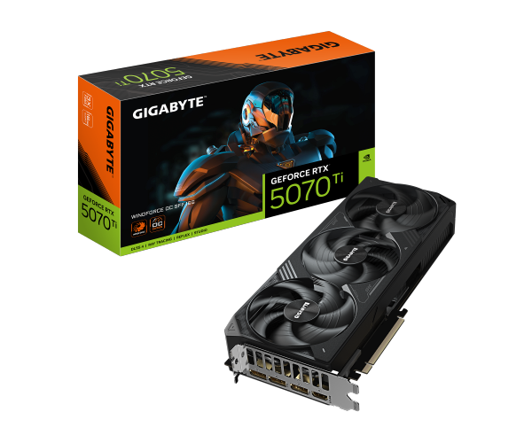 כרטיס מסך Gigabyte RTX 5070 Ti Windforce 3 SFF 16GD