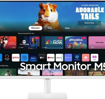 מסך חכם SAMSUNG S32 VA 4Ms FHD WIFI BT Tizen Os Speakers White