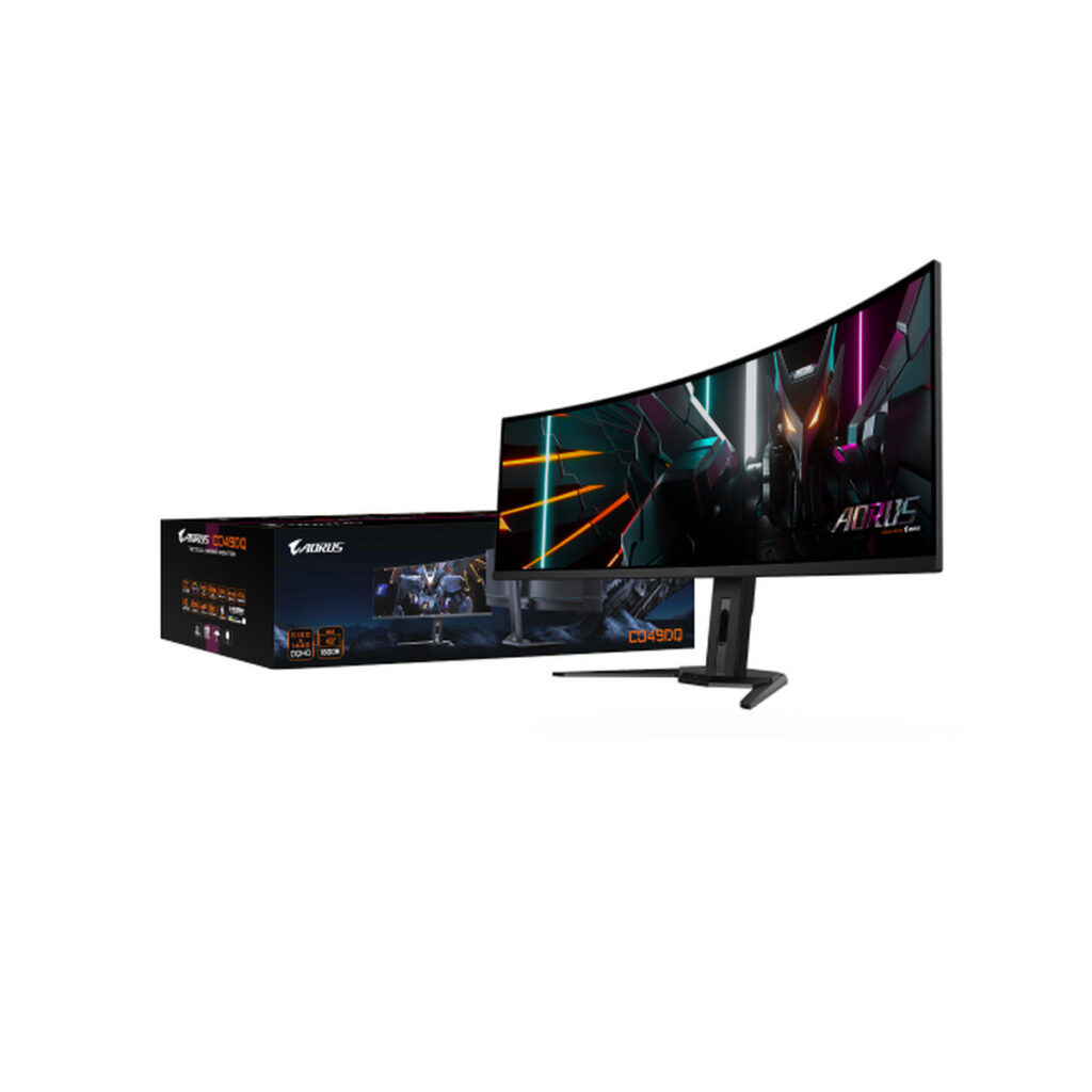 AORUS CO49DQ ‏49״ – מסך QD-OLED DQHD ‏144Hz עם KVM