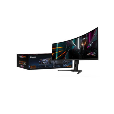 AORUS CO49DQ ‏49״ – מסך QD-OLED DQHD ‏144Hz עם KVM