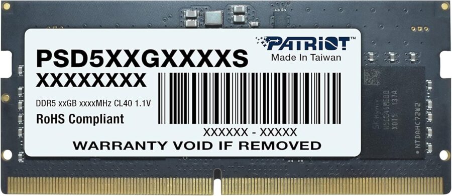 זכרון למחשב נייד 16GB DDR5 4800MHz CL11 1.35V UDIMM PATRIOT
