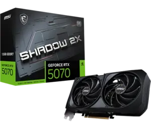 כרטיס מסך MSI RTX 5070 12GB GDDR7 SHADOW 2X OC