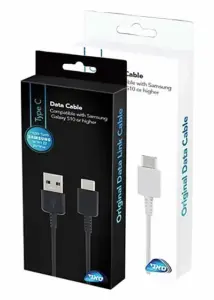 כבל סנכרון וטעינה סאני USB Type-C ל- USB Type-C - באורך 1.8 מטר - צבע שחור