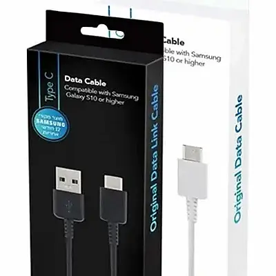 כבל סנכרון וטעינה סאני USB Type-C ל- USB Type-C - באורך 1.8 מטר - צבע שחור