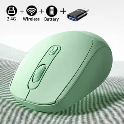 עכבר אלחוטי דו‑מצבי (Bluetooth & 2.4G) למחשבים ולטאבלטים