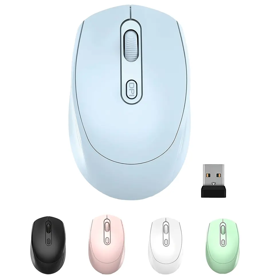 עכבר אלחוטי דו‑מצבי (Bluetooth & 2.4G) למחשבים ולטאבלטים