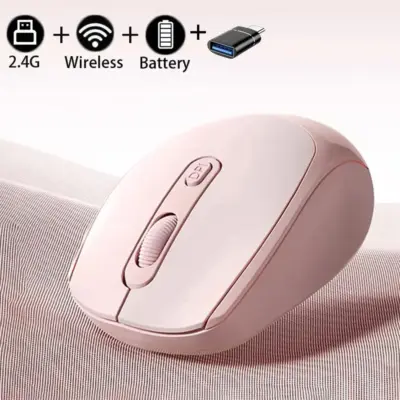 עכבר אלחוטי דו‑מצבי (Bluetooth & 2.4G) למחשבים ולטאבלטים