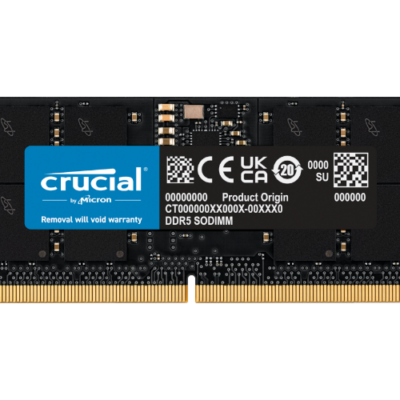 זכרון למחשב נייד 16GB SODIMM DDR5 5600Mhz Crucial