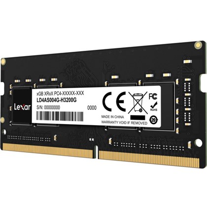 זכרון למחשב נייד Lexar 32GB SODIMM DDR4 3200Mhz Blister Pack