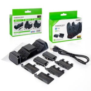 עמדת טעינה כפולה Dobe לבקרי Xbox Series עם 2 סוללות דגם