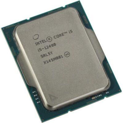 מעבד אינטל דור 12 INTEL I5-12400 BOX+Fan 6CRS 117W LGA1700