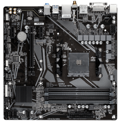 לוח אם Gigabyte A520M DS3H AC 1.4 DDR4 M.2 WIFI BT AM4