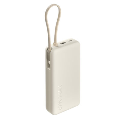 סוללת גיבוי 67W 20000mAh כבל מובנה דגם Xiaomi 67W 20000mAh בצבע חום בהיר