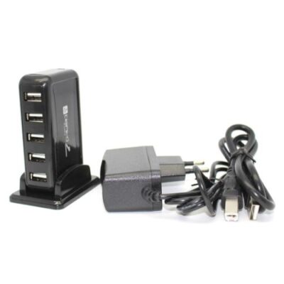 מפצל 7 Port USB 2.0 אקטיבי כולל חיבור מתח