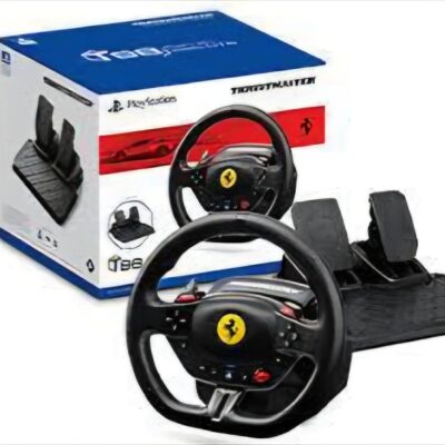 הגה Thrustmaster T98 Ferrari 296 GTB ל-PlayStation ולמחשב