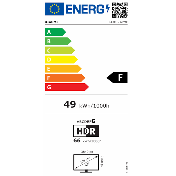 טלוויזיה ''43 QLED 4K שיאומי דגם Xiaomi TV A Pro 43'' (2026)