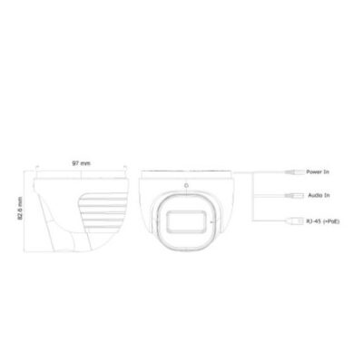 מצלמת כיפה ProVision AHD DI-320A-28 2MP 2.8 20M 4in1