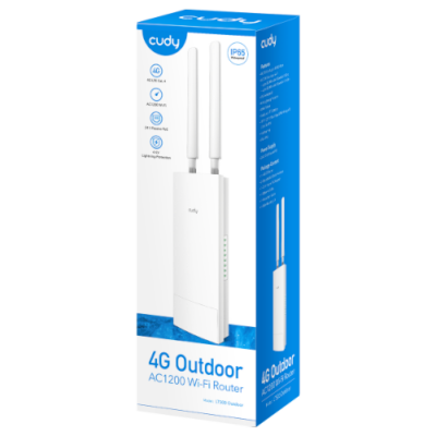 נתב מוקשח אלחוטי כולל מודם סלולרי Cudy LT500 Outdoor 4G Lte